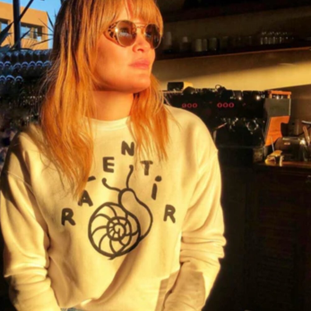 Clare V x Petit Trois Limited Edition Snail Sweatshirt